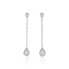Histoire d'Or Boucles D'oreilles Pendantes Mariona Or Blanc Diamant* Boucles D'Oreilles|Boucles D'Oreilles Pendantes