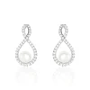 Histoire d'Or Boucles D'oreilles Pendantes Saja Argent  Perle De Culture Et Oxyde* Boucles D'Oreilles|Boucles D'Oreilles Fantaisie