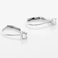 Histoire d'Or Boucles D'oreilles Pendantes Victoria Or Blanc Diamant* Boucles D'Oreilles|Boucles D'Oreilles Pendantes