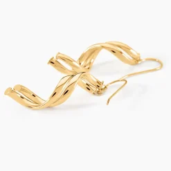 Histoire d'Or Boucles D'oreilles Pendantes Merone Vagues Or Jaune* Boucles D'Oreilles|Boucles D'Oreilles Pendantes