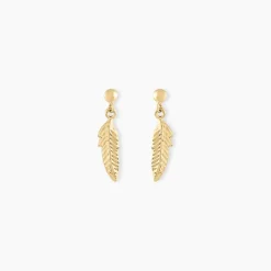 Histoire d'Or Boucles D'oreilles Pendantes Bartolomea Feuille Or Jaune* Boucles D'Oreilles|Boucles D'Oreilles Pendantes