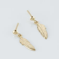 Histoire d'Or Boucles D'oreilles Pendantes Bartolomea Feuille Or Jaune* Boucles D'Oreilles|Boucles D'Oreilles Pendantes