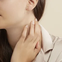 Histoire d'Or Boucles D'oreilles Pendantes Anne-maudae Pendantes Coeurs Or Jaune