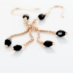 Histoire d'Or Boucles D'oreilles Pendantes Diamantine Argent Rose Pierre De Synthese* Boucles D'Oreilles|Boucles D'Oreilles Fantaisie