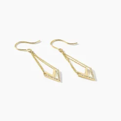 Histoire d'Or Boucles D'oreilles Pendantes Daina Or Jaune Oxyde De Zirconium* Boucles D'Oreilles|Boucles D'Oreilles Pendantes
