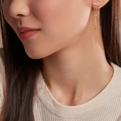 Histoire d'Or Boucles D'oreilles Pendantes Eclat D'etoile Or Jaune Oxyde* Boucles D'Oreilles|Boucles D'Oreilles Pendantes