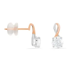 Histoire d'Or Boucles D'oreilles Pendantes Micheline Or Bicolore Oxyde De Zirconium* Boucles D'Oreilles|Boucles D'Oreilles Pendantes