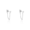 Discount Histoire d'Or Boucles D'oreilles Pendantes Argent Blanc Leent Perles De Culture
