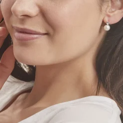 Histoire d'Or Boucles D'oreilles Pendantes Lorella Argent Blanc Perle De Culture* Boucles D'Oreilles|Boucles D'Oreilles Fantaisie