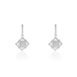Histoire d'Or Boucles D'oreilles Pendantes Rosée Or Blanc Diamant* Boucles D'Oreilles|Boucles D'Oreilles Pendantes