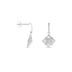 Histoire d'Or Boucles D'oreilles Pendantes Rosée Or Blanc Diamant* Boucles D'Oreilles|Boucles D'Oreilles Pendantes