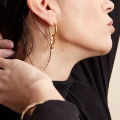 Histoire d'Or Boucles D'oreilles Pendantes Gold Aura Acier Jaune* Boucles D'Oreilles|Boucles D'Oreilles Fantaisie