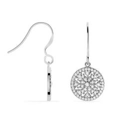 Histoire d'Or Boucles D'oreilles Pendantes Brunilda Argent Blanc Oxyde De Zirconium* Boucles D'Oreilles|Boucles D'Oreilles Fantaisie