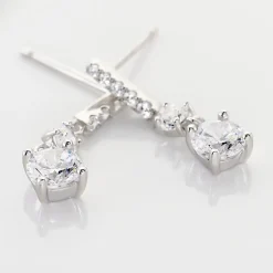 Histoire d'Or Boucles D'oreilles Pendantes Corianne Argent Blanc Oxyde De Zirconium* Boucles D'Oreilles|Boucles D'Oreilles Fantaisie