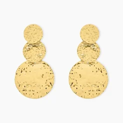 Sale Histoire d'Or Boucles D'oreilles Pendantes Josephine Acier Doré