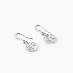 Histoire d'Or Boucles D'oreilles Pendantes Argent Blanc Sofee Nacress* Boucles D'Oreilles|Boucles D'Oreilles Fantaisie