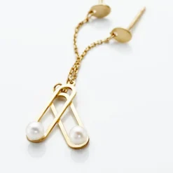 Best Histoire d'Or Boucles D'oreilles Pendantes Or Jaune Lucasta Perle De Culture