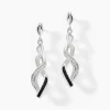 Online Histoire d'Or Boucles D'oreilles Pendantes Claudia Argent Blanc Oxyde De Zirconium