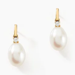 Histoire d'Or Boucles D'oreilles Pendantes Linzi Or Jaune Perle De Culture* Boucles D'Oreilles|Boucles D'Oreilles Pendantes