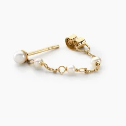 Histoire d'Or Boucles D'oreilles Pendantes Or Jaune Tiny Pearls Perle* Boucles D'Oreilles|Boucles D'Oreilles Pendantes