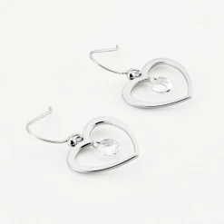 New Histoire d'Or Boucles D'oreilles Pendantes Argent Blanc Armo Oxydes De Zirconium
