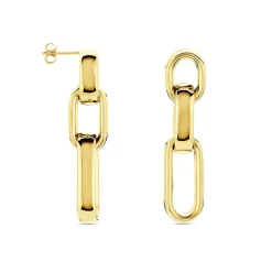 Histoire d'Or Boucles D'oreilles Pendantes Jari Or Jaune