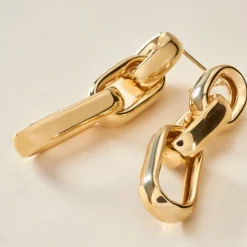 Histoire d'Or Boucles D'oreilles Pendantes Jari Or Jaune