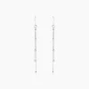 Clearance Histoire d'Or Boucles D'oreilles Pendantes Laïa Argent Blanc