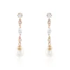 Histoire d'Or Boucles D'oreilles Pendantes Lynes Argent Rose Perle De Culture* Boucles D'Oreilles|Boucles D'Oreilles Fantaisie