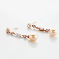 Histoire d'Or Boucles D'oreilles Pendantes Lynes Argent Rose Perle De Culture* Boucles D'Oreilles|Boucles D'Oreilles Fantaisie