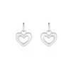 Best Histoire d'Or Boucles D'oreilles Pendantes Clarity Argent Blanc Nacre