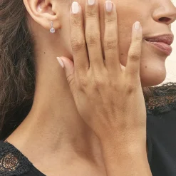 Histoire d'Or Boucles D'oreilles Pendantes Paciane Or Blanc Oxyde De Zirconium* Boucles D'Oreilles|Boucles D'Oreilles Pendantes