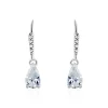 Histoire d'Or Boucles D'oreilles Pendantes Adib Or Blanc Oxyde De Zirconium* Boucles D'Oreilles|Boucles D'Oreilles Pendantes