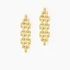 Outlet Histoire d'Or Boucles D'oreilles Pendantes Lady Code Acier Jaune