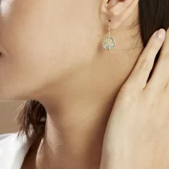 Histoire d'Or Boucles D'oreilles Pendantes Noamie Or Jaune Nacre* Boucles D'Oreilles|Boucles D'Oreilles Pendantes