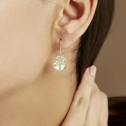 Histoire d'Or Boucles D'oreilles Pendantes Noamie Or Jaune Nacre* Boucles D'Oreilles|Boucles D'Oreilles Pendantes