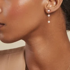 Clearance Histoire d'Or Boucles D'oreilles Pendantes Bomb Lover Or Jaune Oxyde De Zirconium