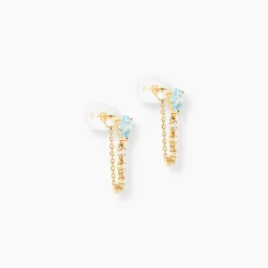 Clearance Histoire d'Or Boucles D'Oreilles Pendantes Jardin Secret Or Jaune Topaze Oxyde De Zirconium