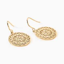 Histoire d'Or Boucles D'oreilles Pendantes Celso Plaqué Or Jaune