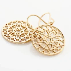 Histoire d'Or Boucles D'oreilles Pendantes Celso Plaqué Or Jaune