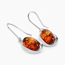 Histoire d'Or Boucles D'oreilles Pendantes Hilda Argent Blanc Ambre* Boucles D'Oreilles|Boucles D'Oreilles Fantaisie