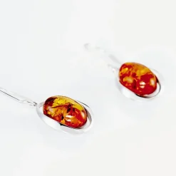 Histoire d'Or Boucles D'oreilles Pendantes Hilda Argent Blanc Ambre* Boucles D'Oreilles|Boucles D'Oreilles Fantaisie