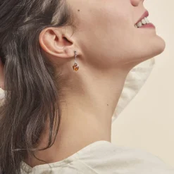 Histoire d'Or Boucles D'oreilles Pendantes Argent Blanc Ferima Ambre* Boucles D'Oreilles|Boucles D'Oreilles Fantaisie