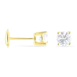 Histoire d'Or Boucles D'oreilles Puces 4 Griffes Or Jaune Diamant Synthetique* Boucles D'Oreilles|Clous D'Oreilles