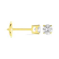 Histoire d'Or Boucles D'oreilles Puces 4 Griffes Or Jaune Diamant Synthetique* Boucles D'Oreilles|Clous D'Oreilles