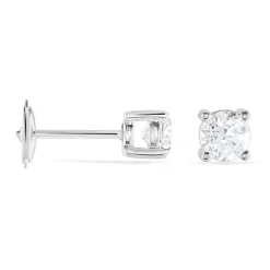Histoire d'Or Boucles D'oreilles Puces 4 Griffes Or Blanc Diamant Synthetique* Boucles D'Oreilles|Clous D'Oreilles