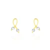 Histoire d'Or Boucles D'oreilles Puces Alvina Ruban Or Jaune Oxyde De Zirconium* Boucles D'Oreilles|Clous D'Oreilles