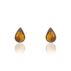Histoire d'Or Boucles D'oreilles Puces Argent Blanc Junie Ambre* Boucles D'Oreilles|Boucles D'Oreilles Fantaisie