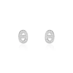 Histoire d'Or Boucles D'oreilles Puces Argent Blanc Caprina Oxydes De Zirconium* Boucles D'Oreilles|Boucles D'Oreilles Fantaisie