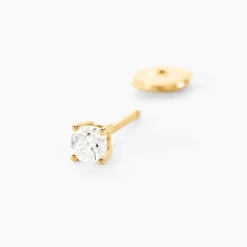Outlet Histoire d'Or Boucles D'oreilles Puces Aphrodite or jaune diamant